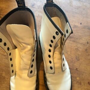 Dr. Martens White Boots